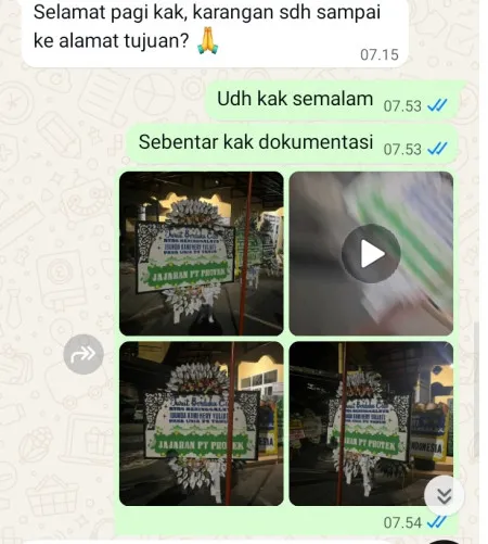 Pengiriman Papan Bunga Selamat Giling Pabelan